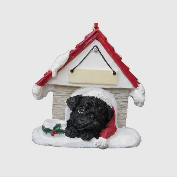 FAWN OR BLACK PUG ORNAMENT! - Picture 2 of 2